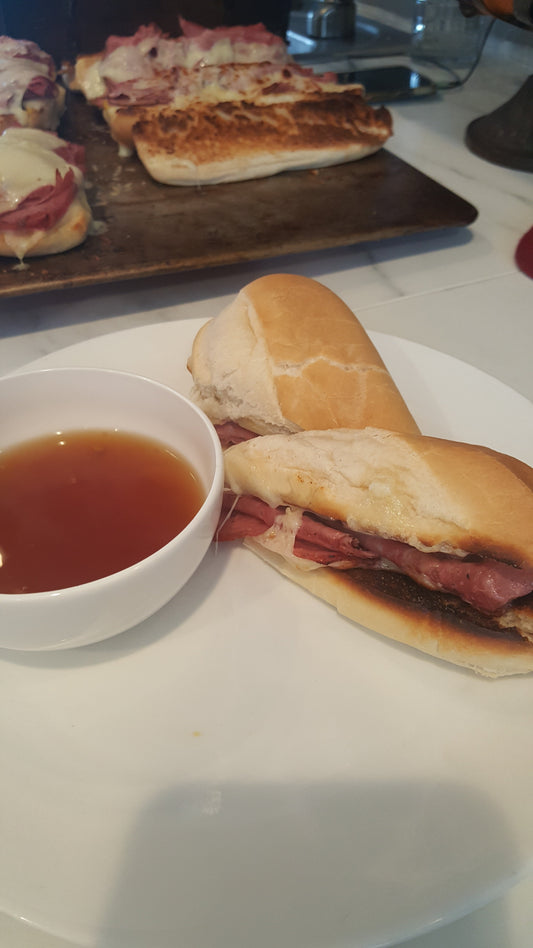 Roast Beef Au Jus Sandwiches