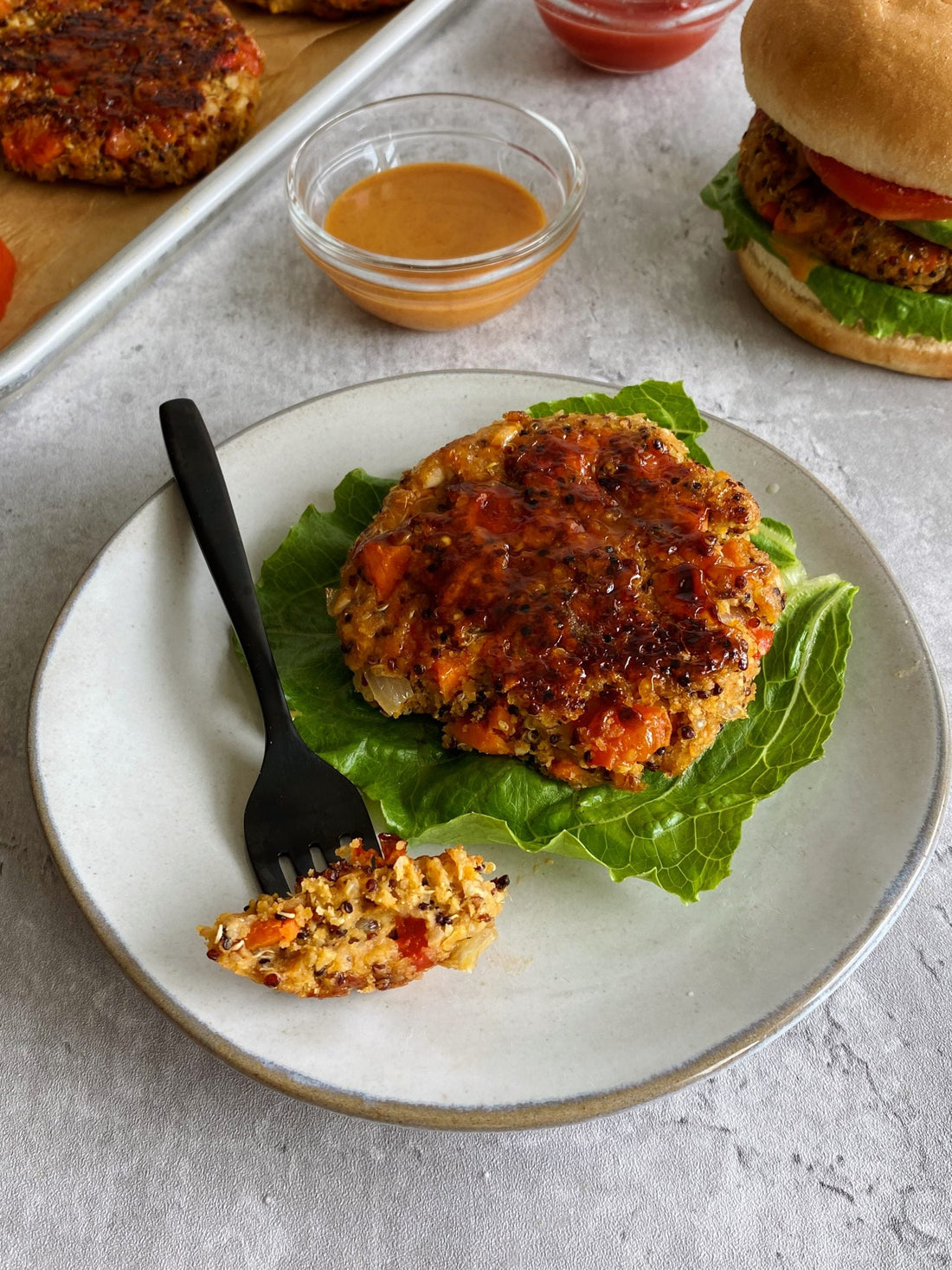 Apple Quinoa Burgers
