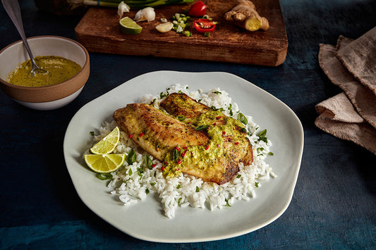 Gingered Tilapia with Star Fruit Garnish